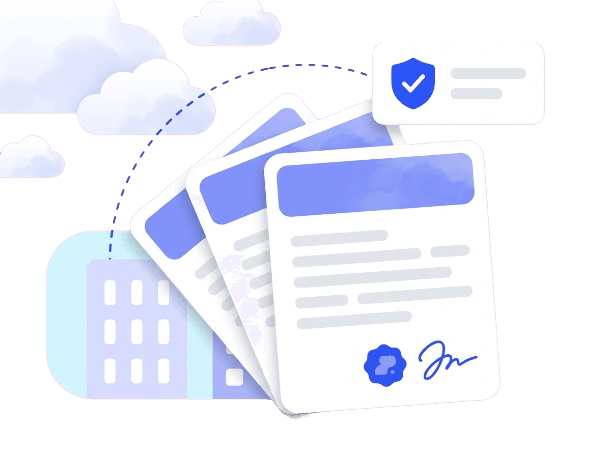 Lease agreement and utility bill proof of address for a San Francisco business