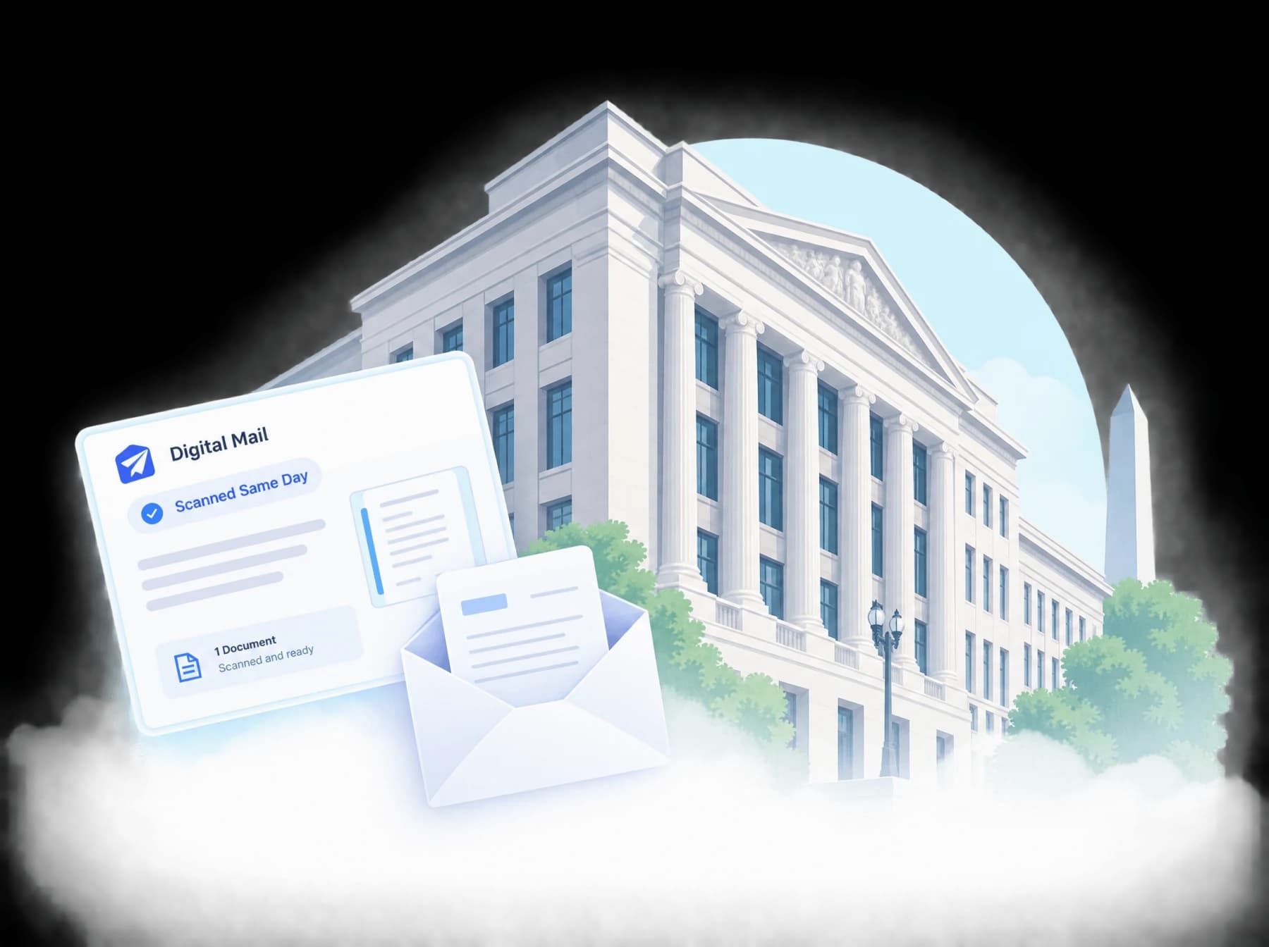 Virtual Mail Hub mail facility on Pennsylvania Avenue SE in Washington, DC