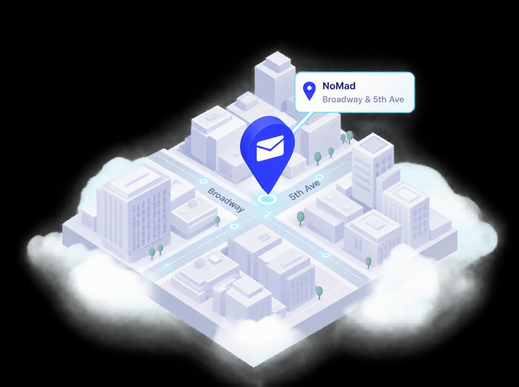 Illustrated district map of NoMad, NY
